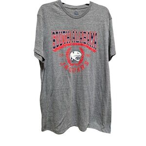 South Alabama Jaguars T Shirt‎ Rivalry Threads Gray Graphic Tee